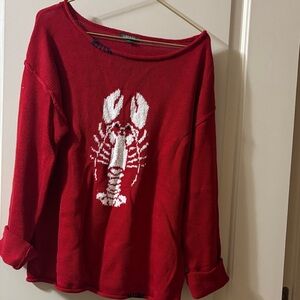 Wild Fable Red Lobster Sweater